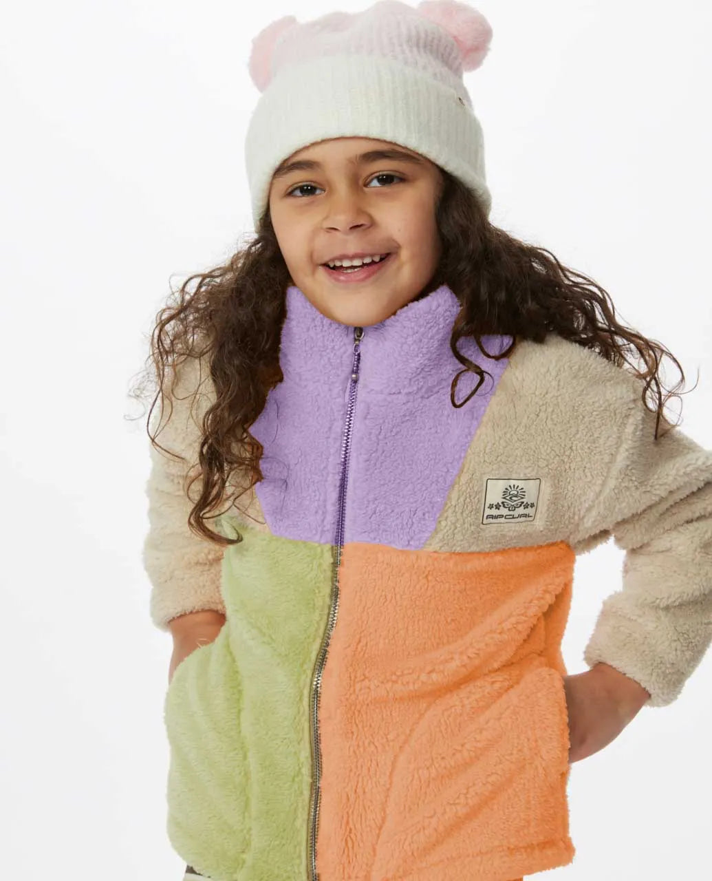 RIPCURL Block Party Polar Fleece GIRL - Lilac