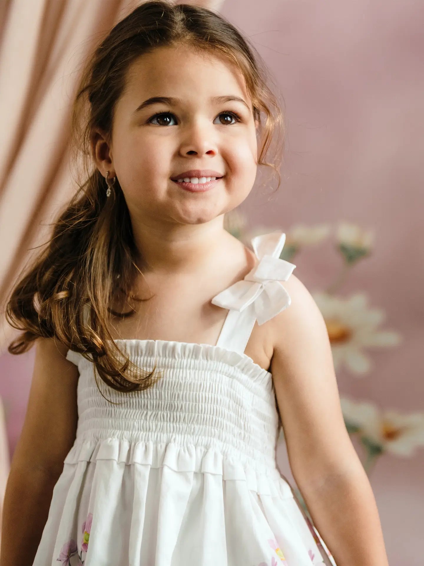 FLEUR HARRIS Lattice Dress - Snow