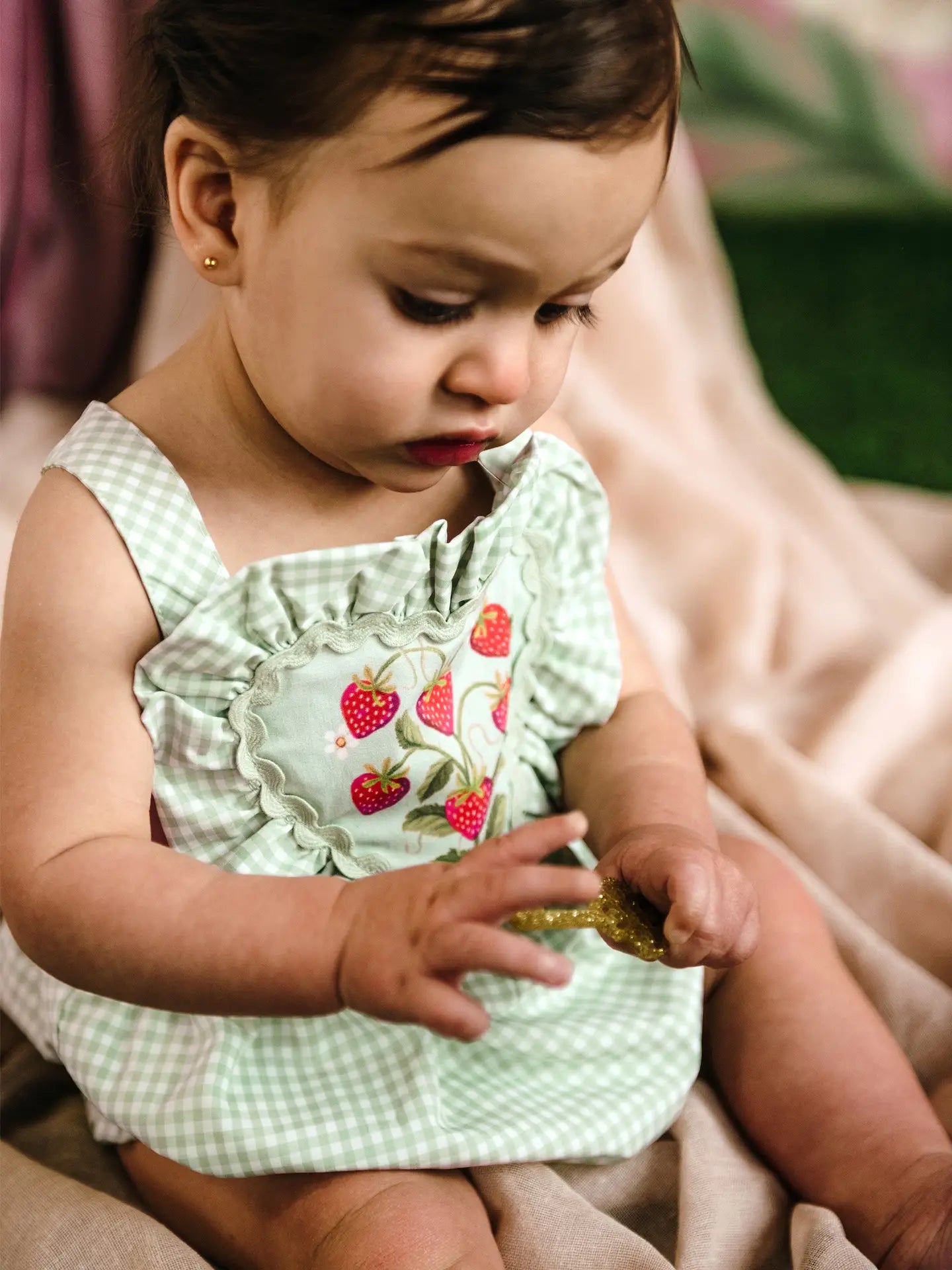 FLEUR HARRIS Strawberry Fields Romper