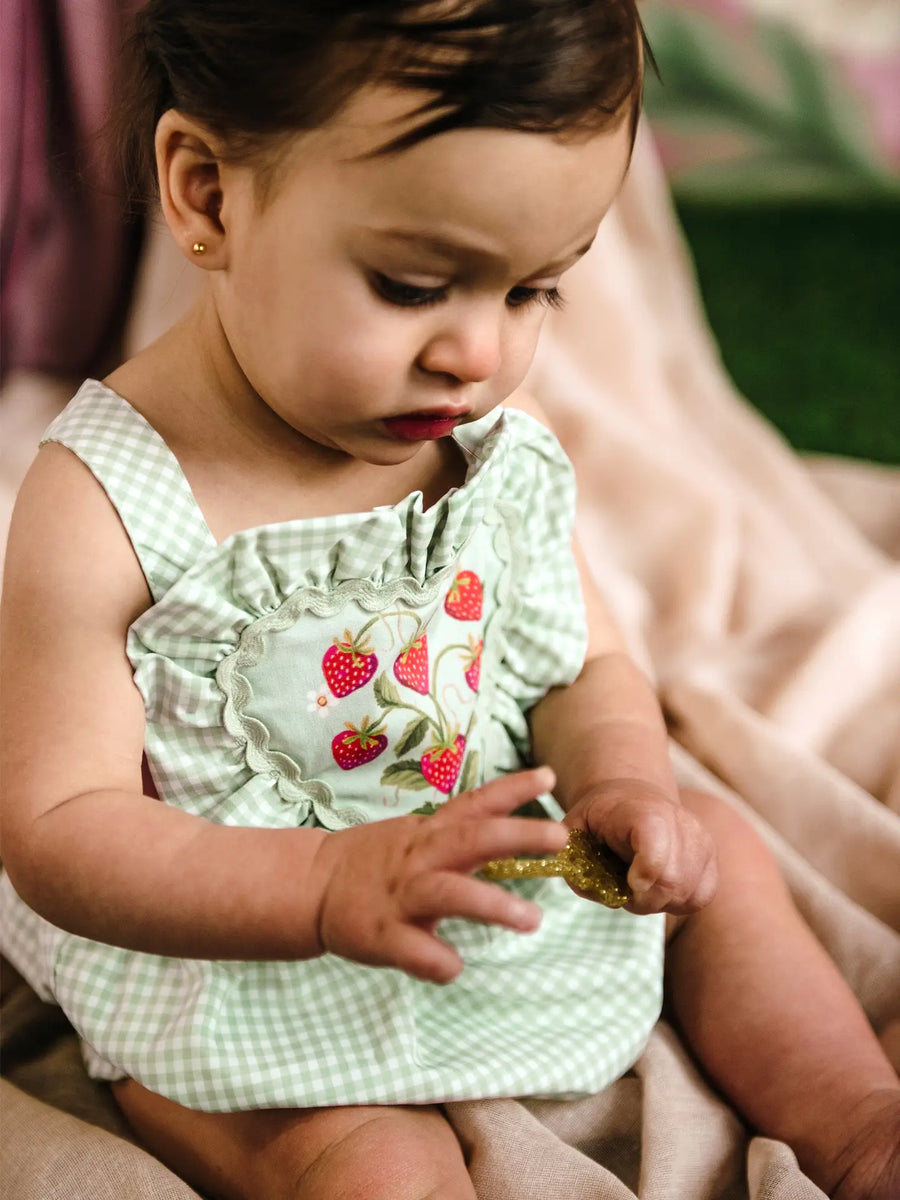 FLEUR HARRIS Strawberry Fields Romper