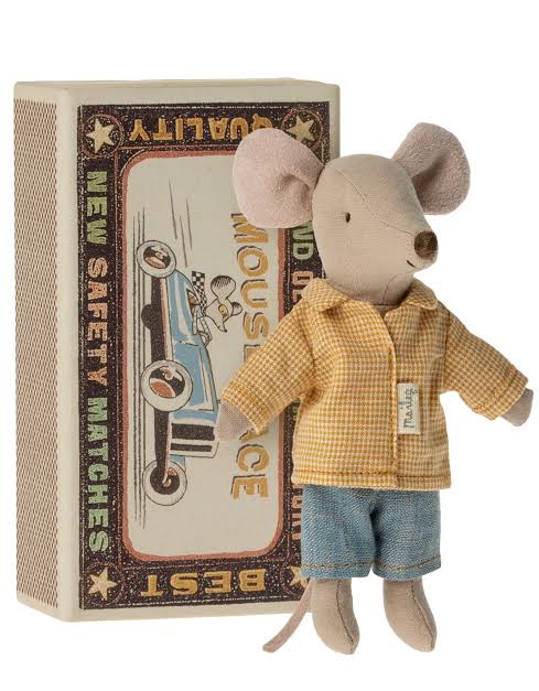 MAILEG Big Brother mouse in matchbox