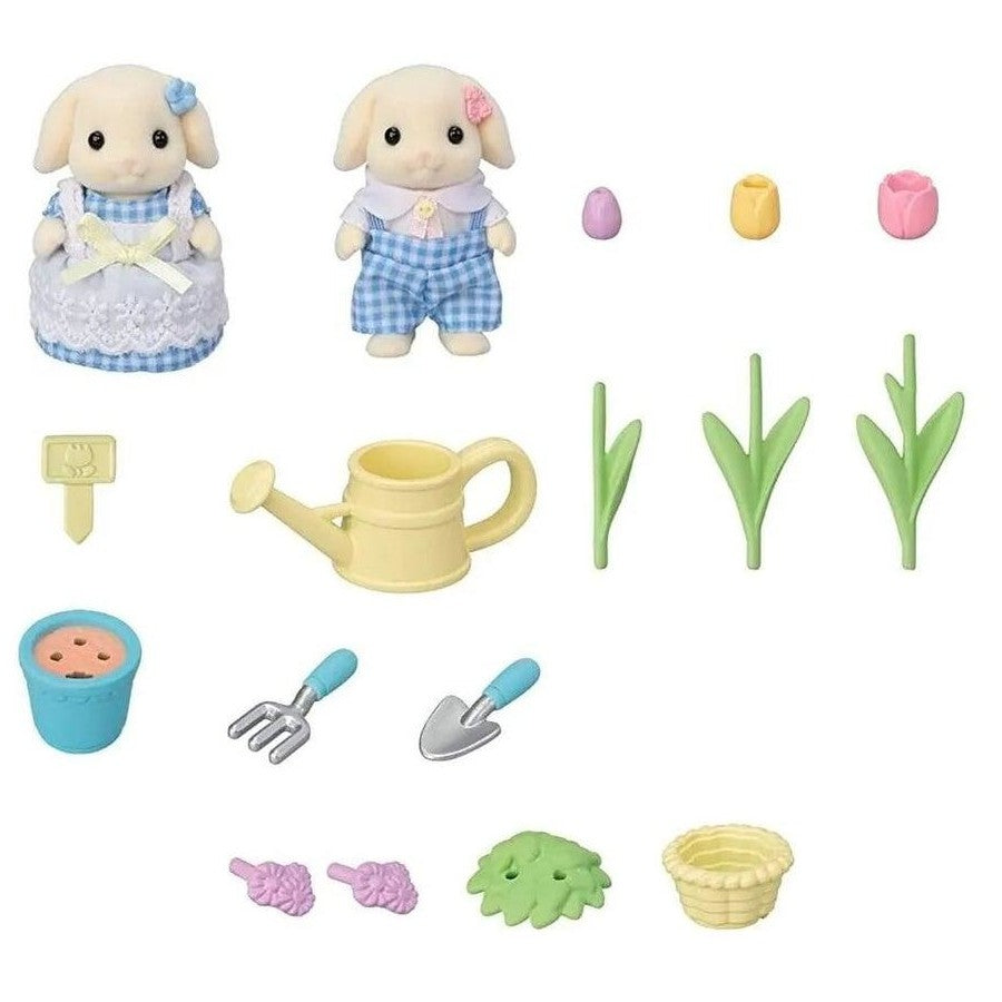 SF Blossom Gardening Set - Flora Rabbit Sister & Brother