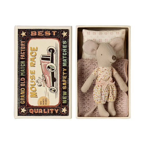 MAILEG Little Sister Mouse in Matchbox