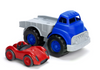 GREEN TOYS Flatbed Truck and Race Car