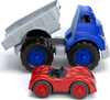 GREEN TOYS Flatbed Truck and Race Car