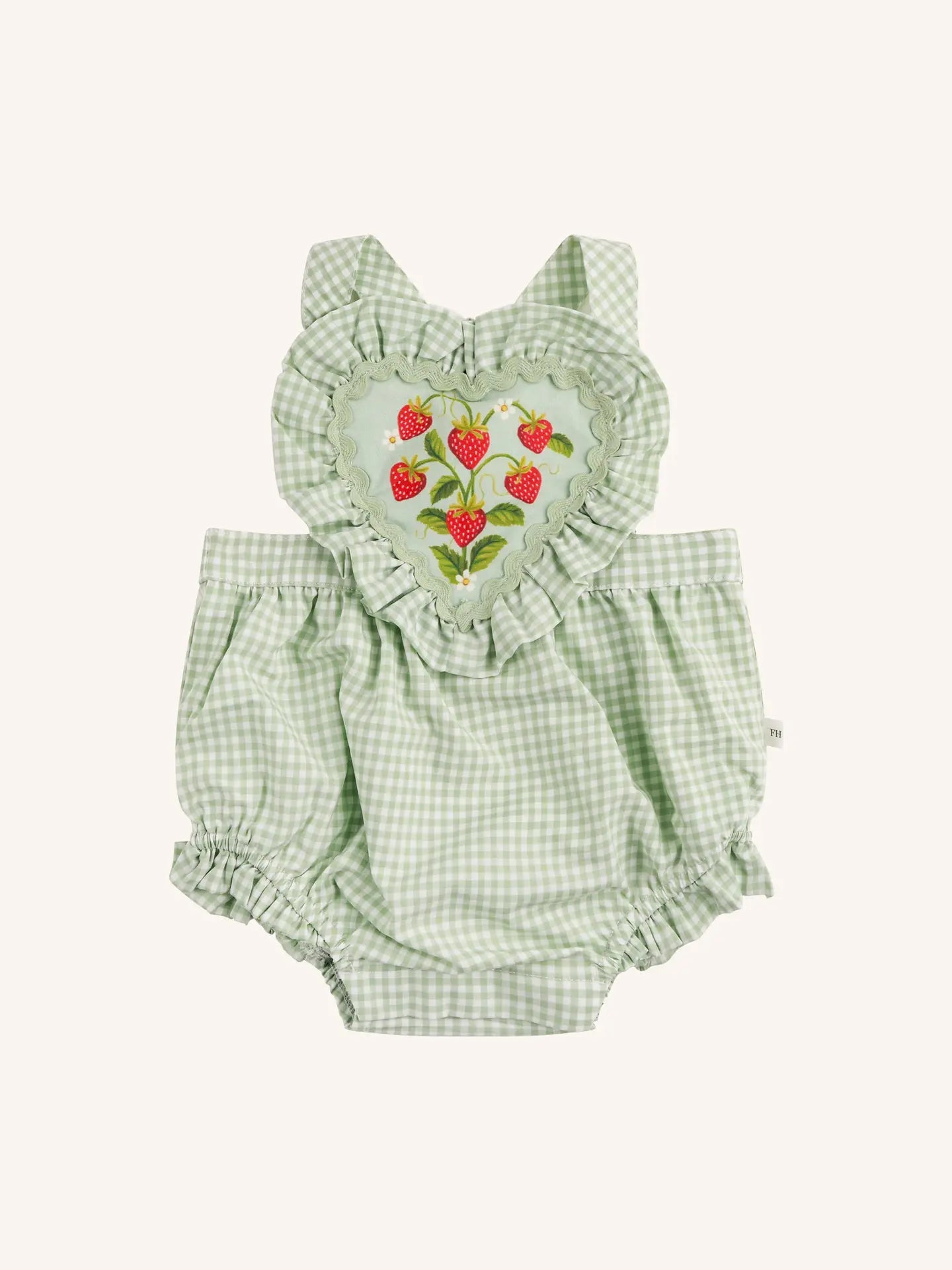 FLEUR HARRIS Strawberry Fields Romper