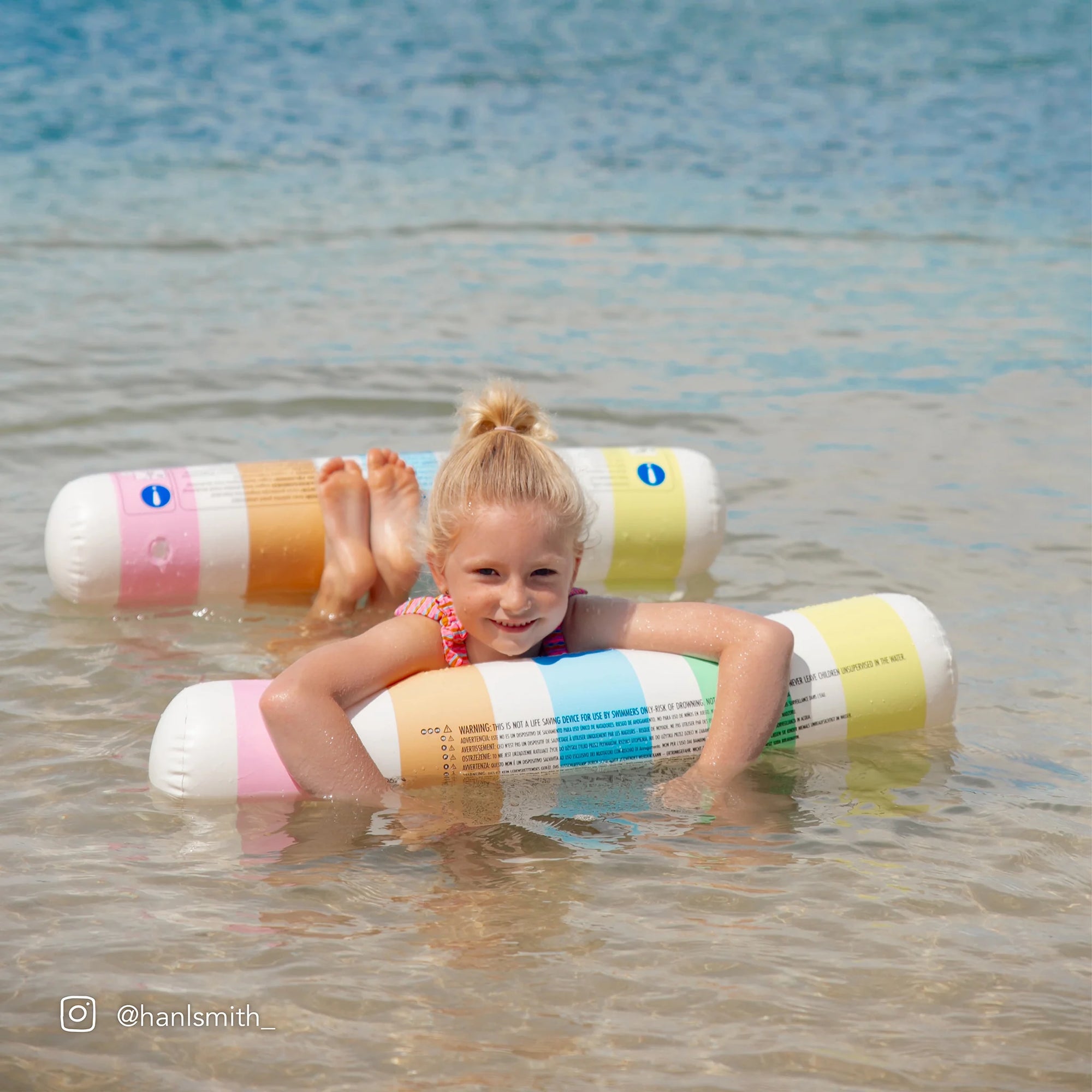 SUNNYLIFE Poolside Bolster Hammock - Pastel Gelato