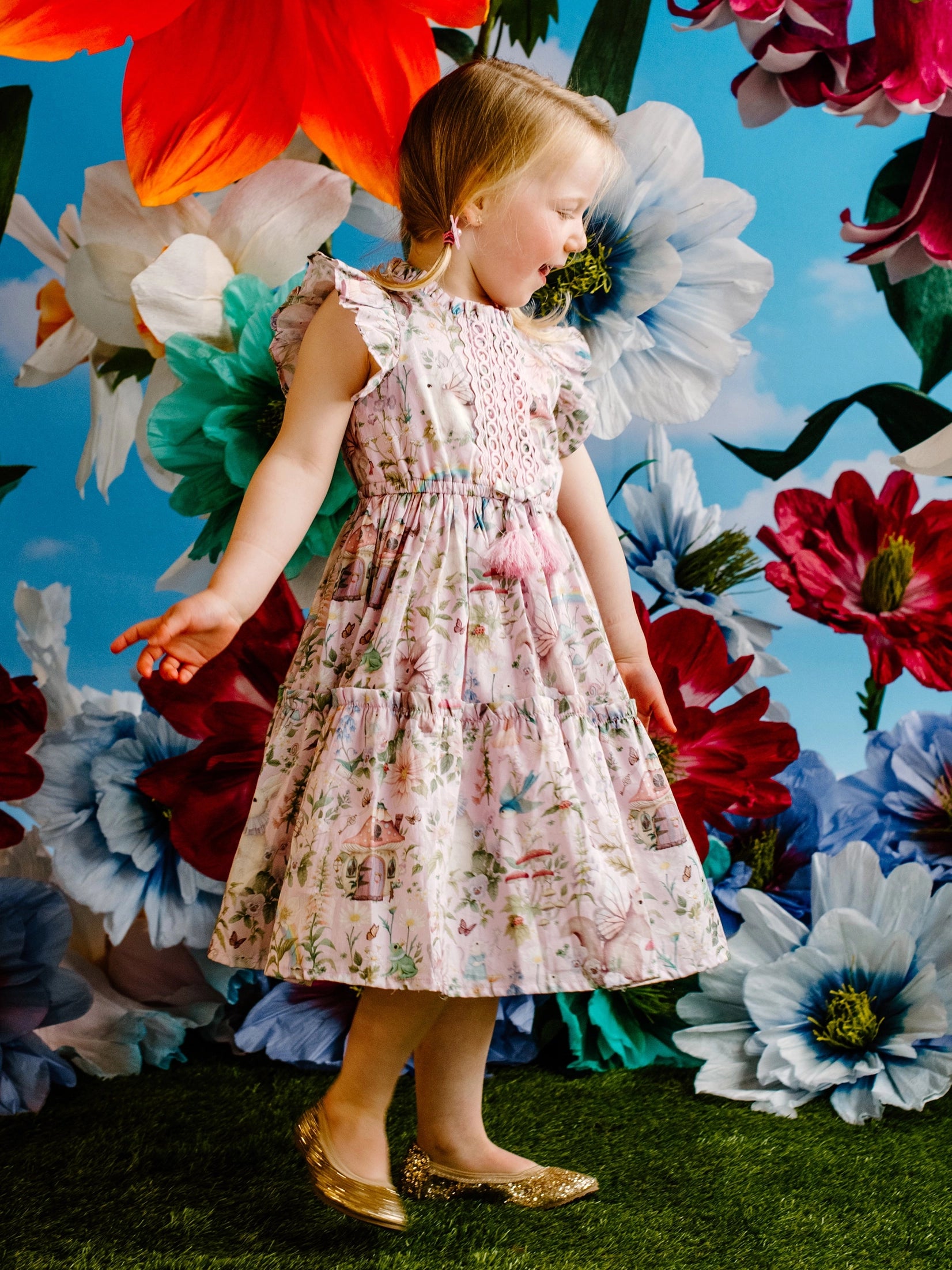 Fleur Harris Sweetheart Dress - Pink Lavender