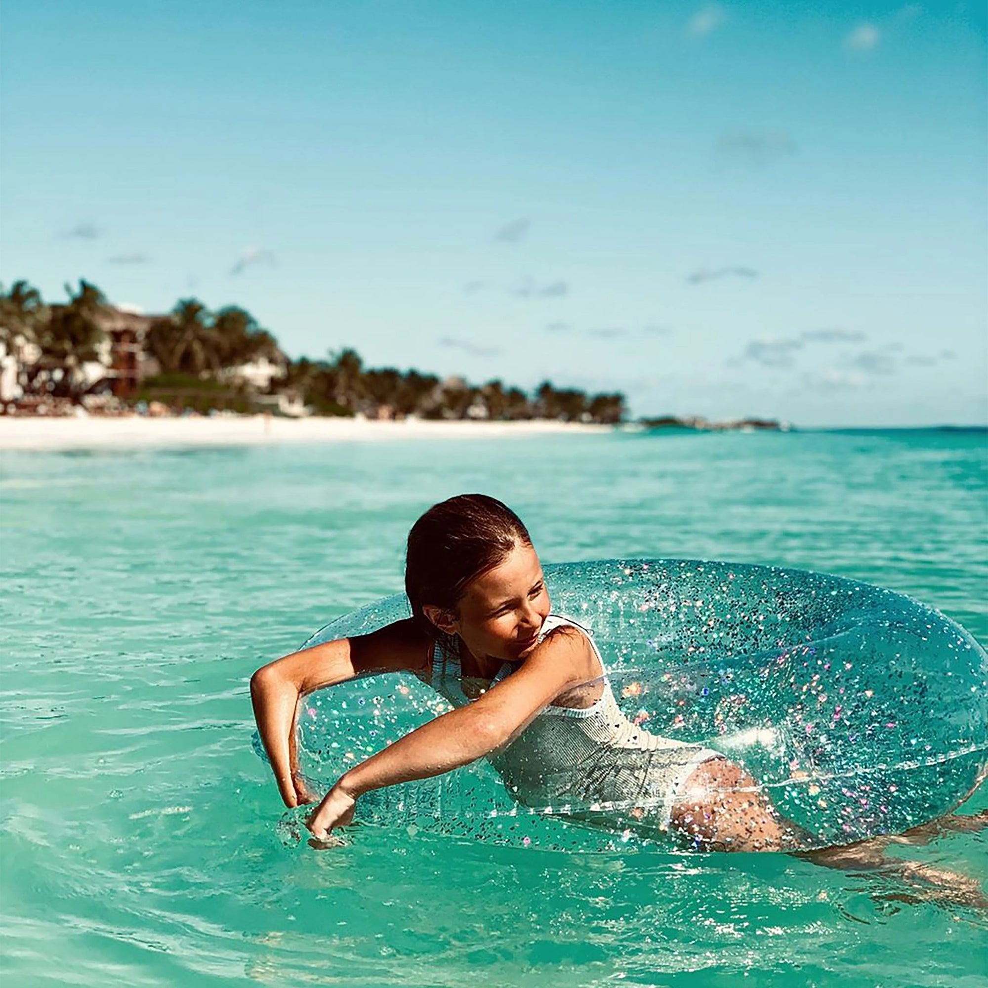 SUNNYLIFE Pool Ring - Glitter