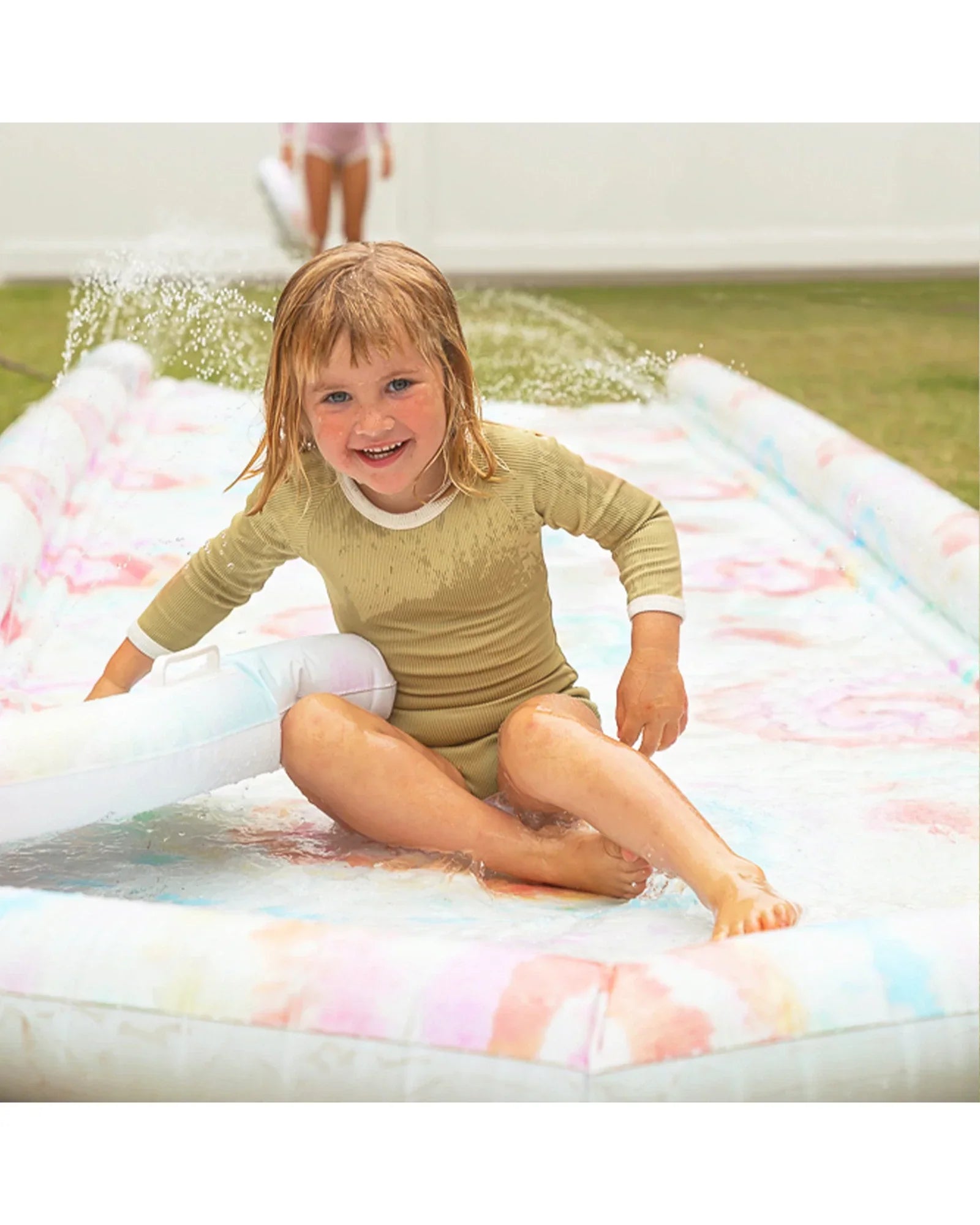 SUNNYLIFE Tie Dye Slide and Slide & Body Board Set