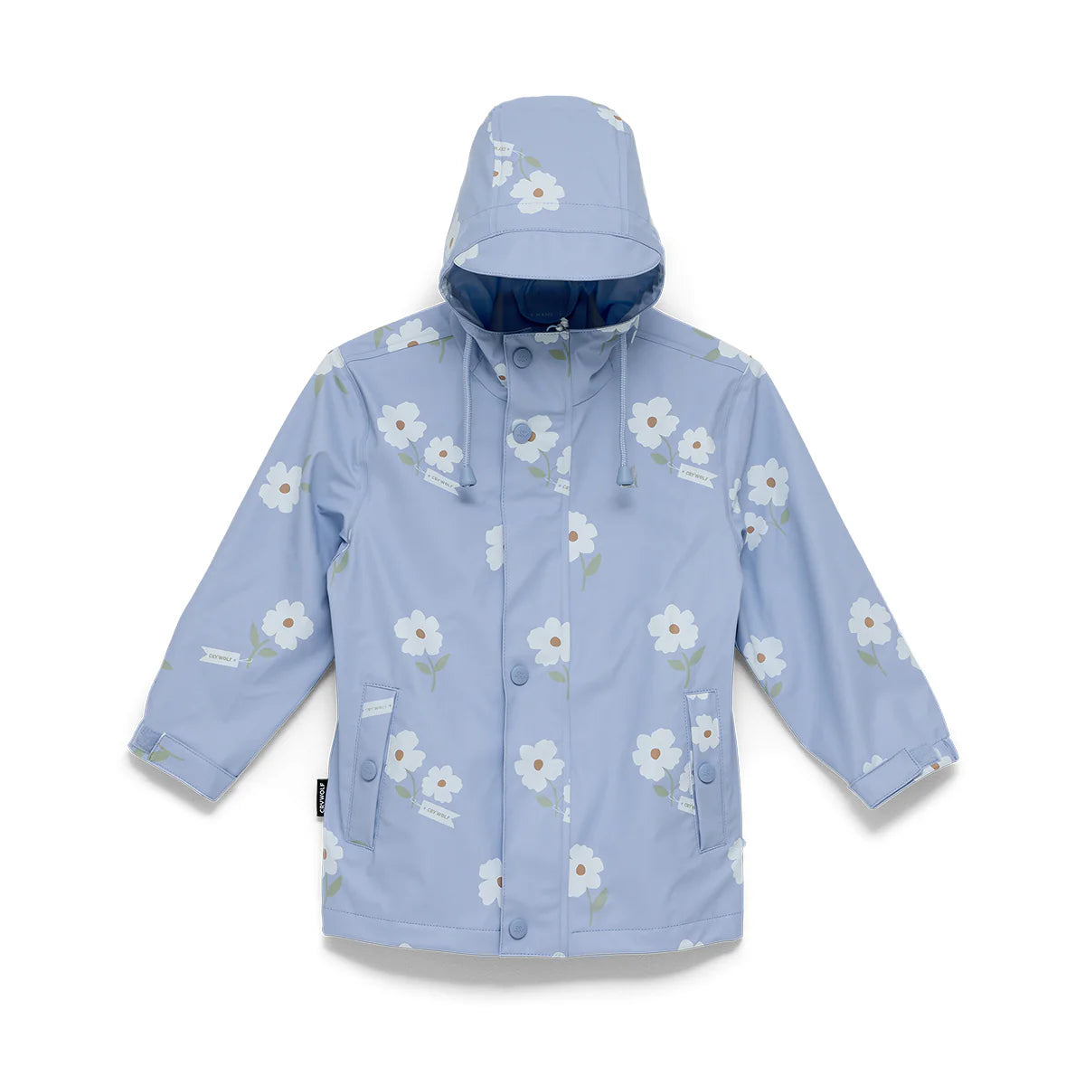 CRYWOLF Rain Jacket - Floral Periwinkle