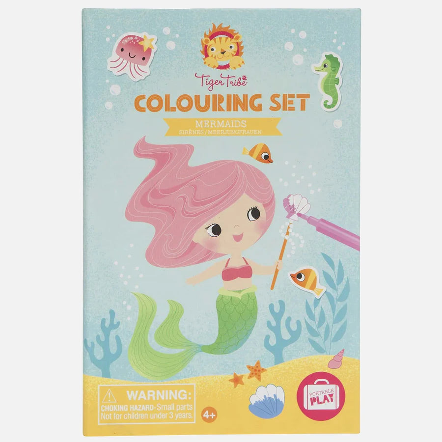 Tiger Tribe colouring set mermaid