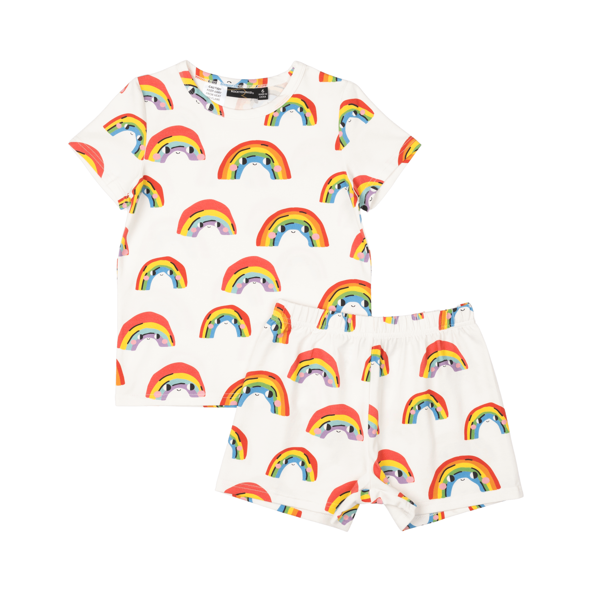 ROCK YOUR BABY Over The Rainbow PJ Set