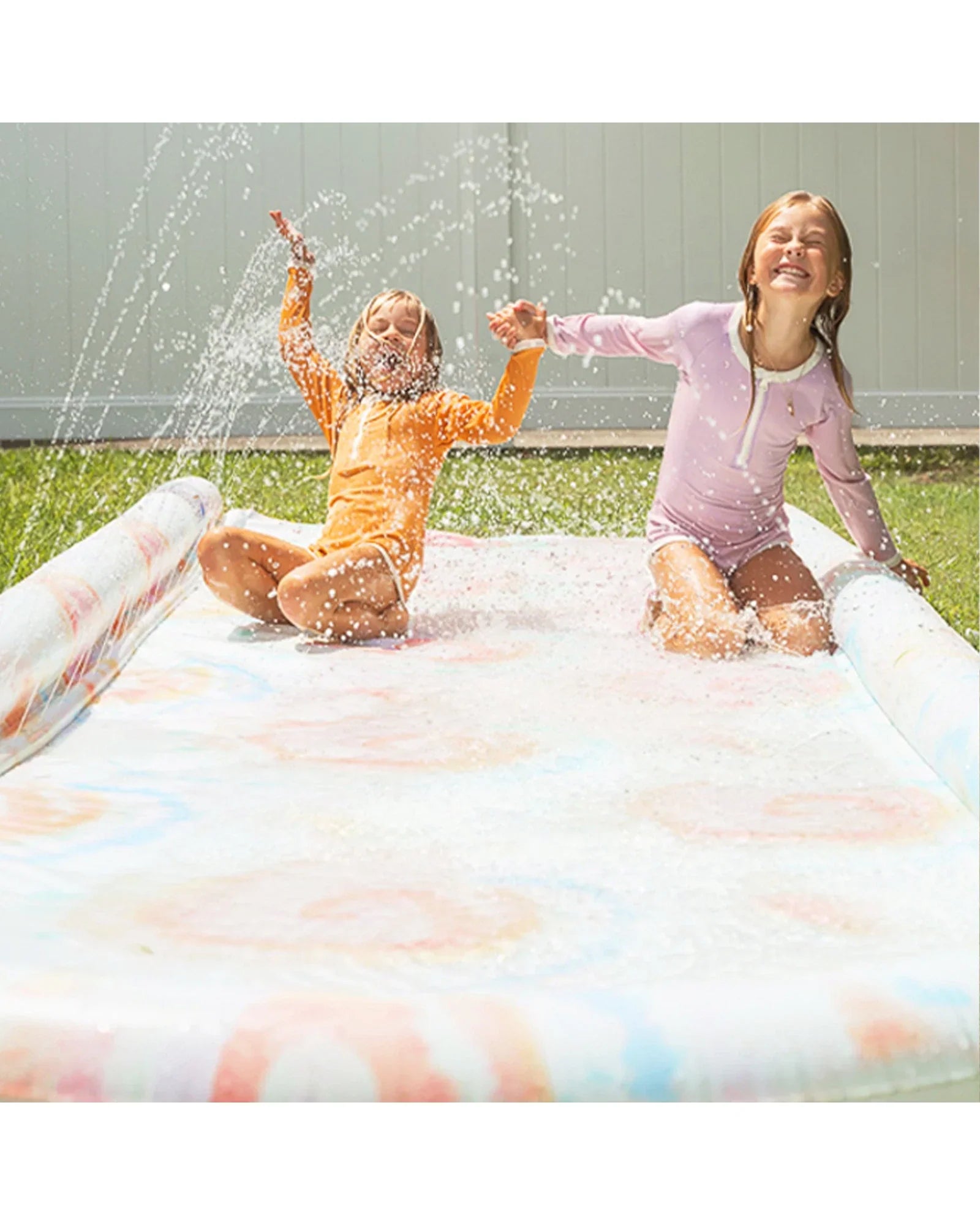 SUNNYLIFE Tie Dye Slide and Slide & Body Board Set