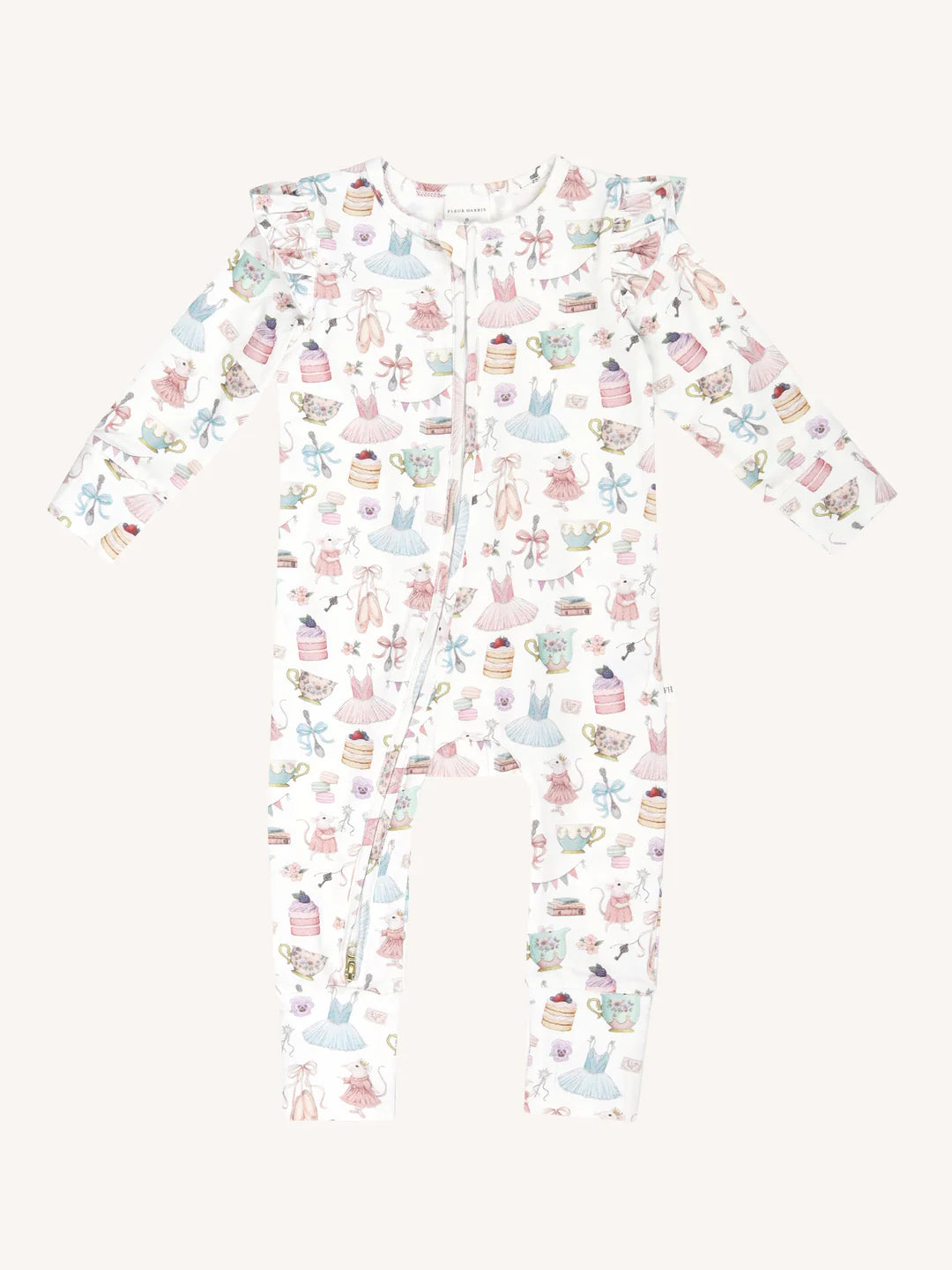 Fleur Harris Precious Frill Coverall Onesie - Mini Party