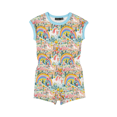ROCK YOUR BABY Embroidered Unicorn Romper