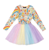 ROCK YOUR BABY Rainbows and Flowers Circus Dress
