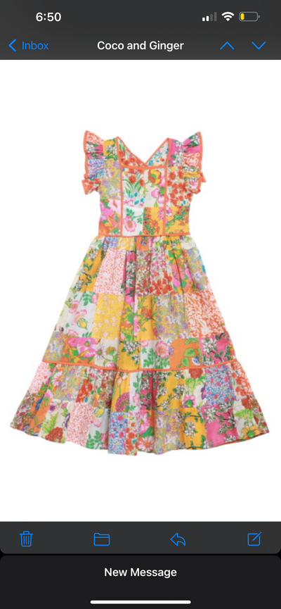 COCO AND GINGER Lilas Patchwork Dress