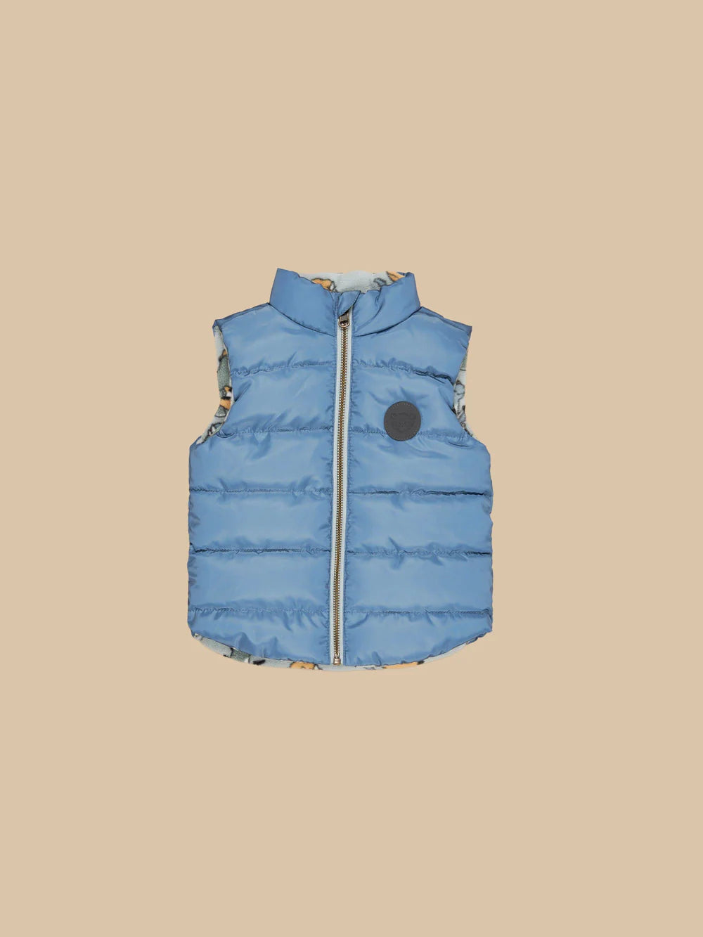 HUX Dino Band Reversible Fleece Vest in Night
