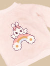 HUX Fairy Bunny Fur Jacket in Pink Pearl