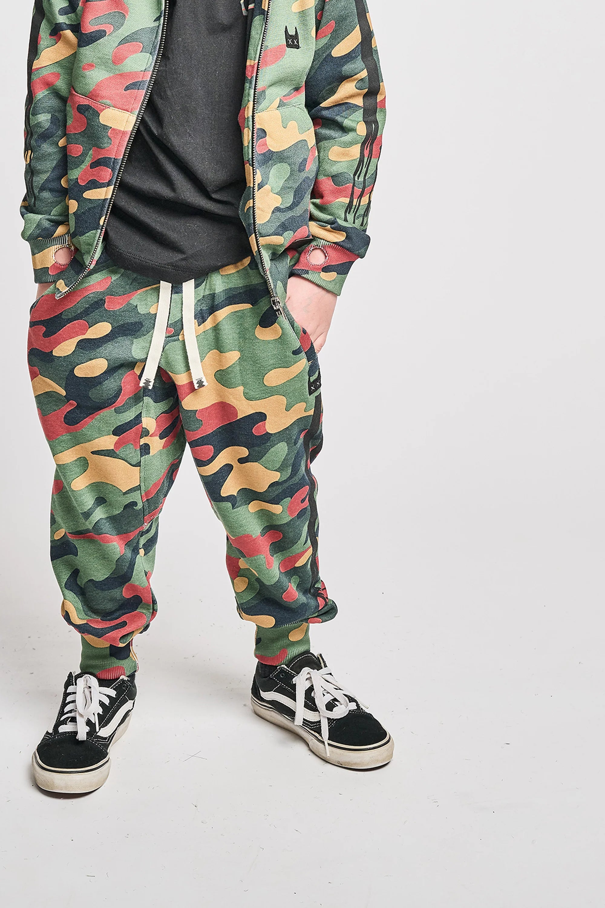 MUNSTER Camo Flames Track Pants