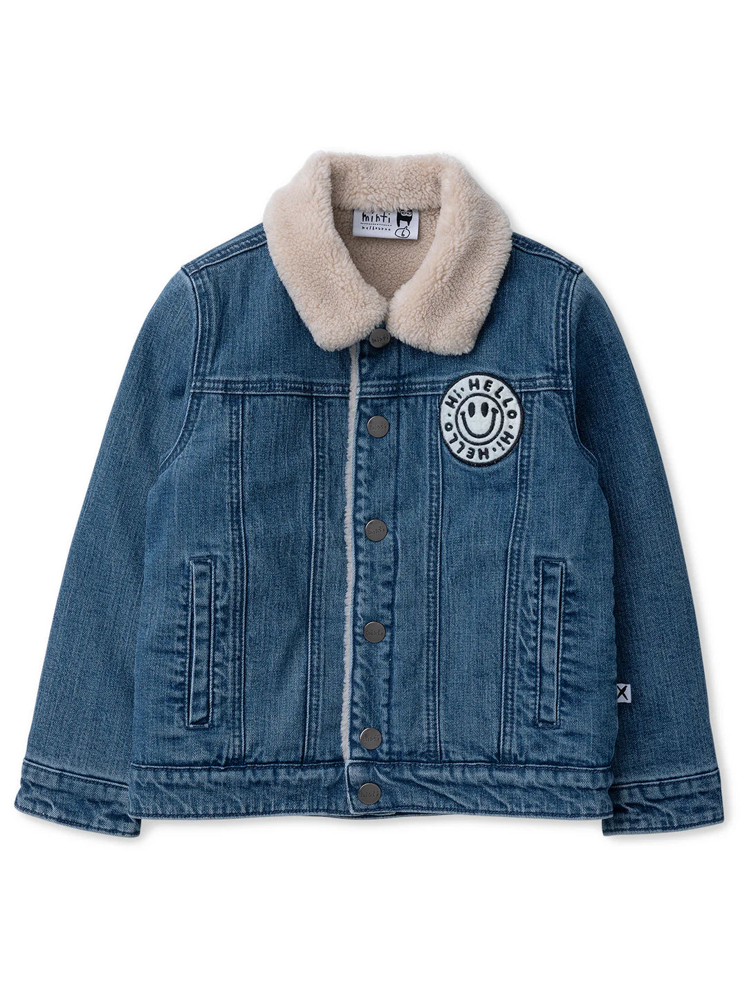 Minti Teddy Denim Bomber