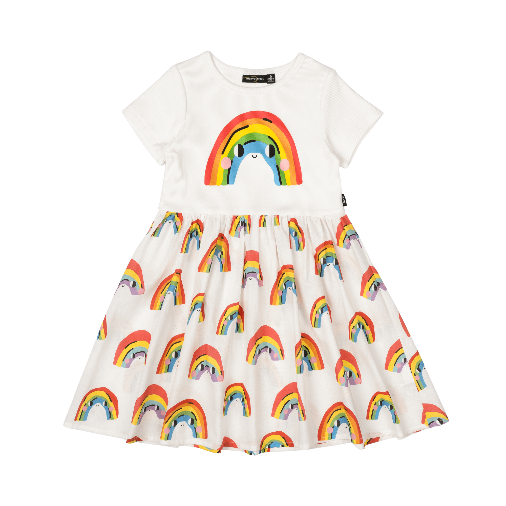 ROCK YOUR BABY Over The Rainbow T-Shirt Dress