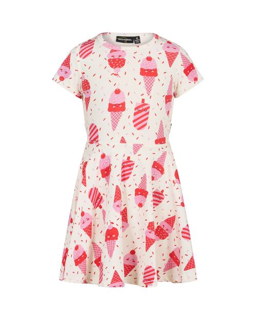 Cherry Ice Cream Waisted Dress