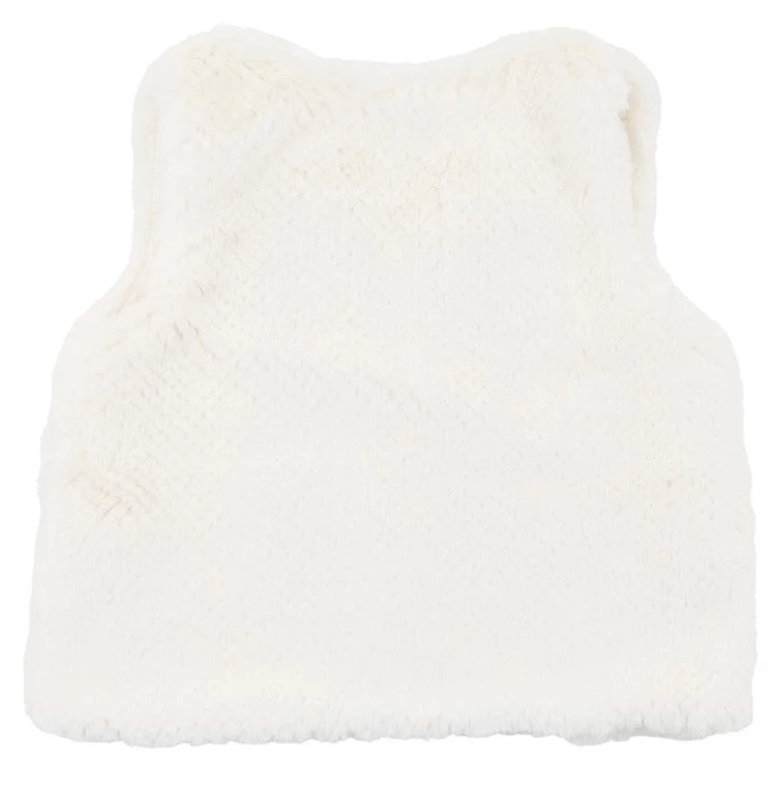 Fox and Finch Botanica Embroidered Faux Fur Vest