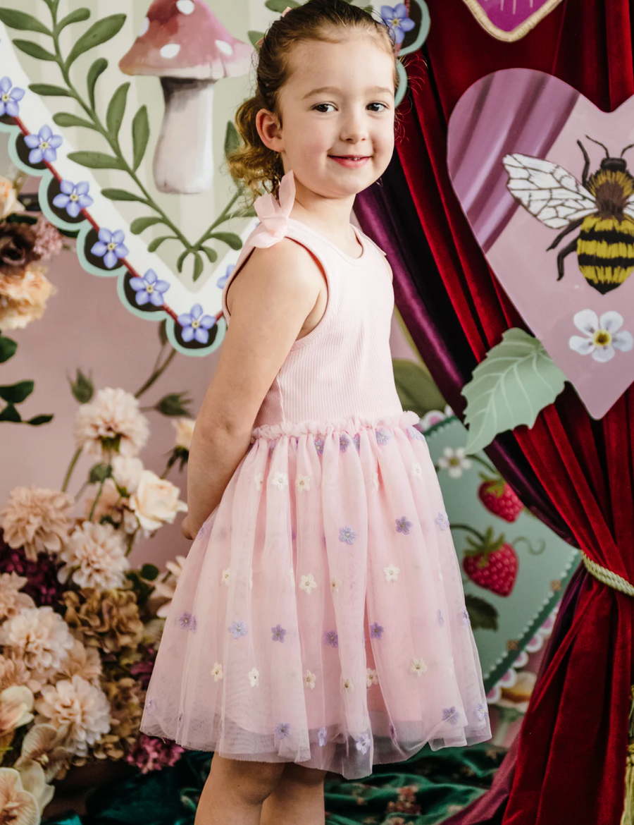 FLEUR HARRIS 'All My Hearts' Bonnie Bow Dress - Blossom