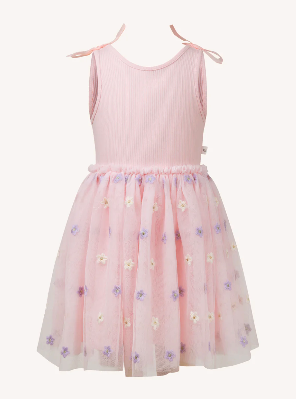 FLEUR HARRIS 'All My Hearts' Bonnie Bow Dress - Blossom