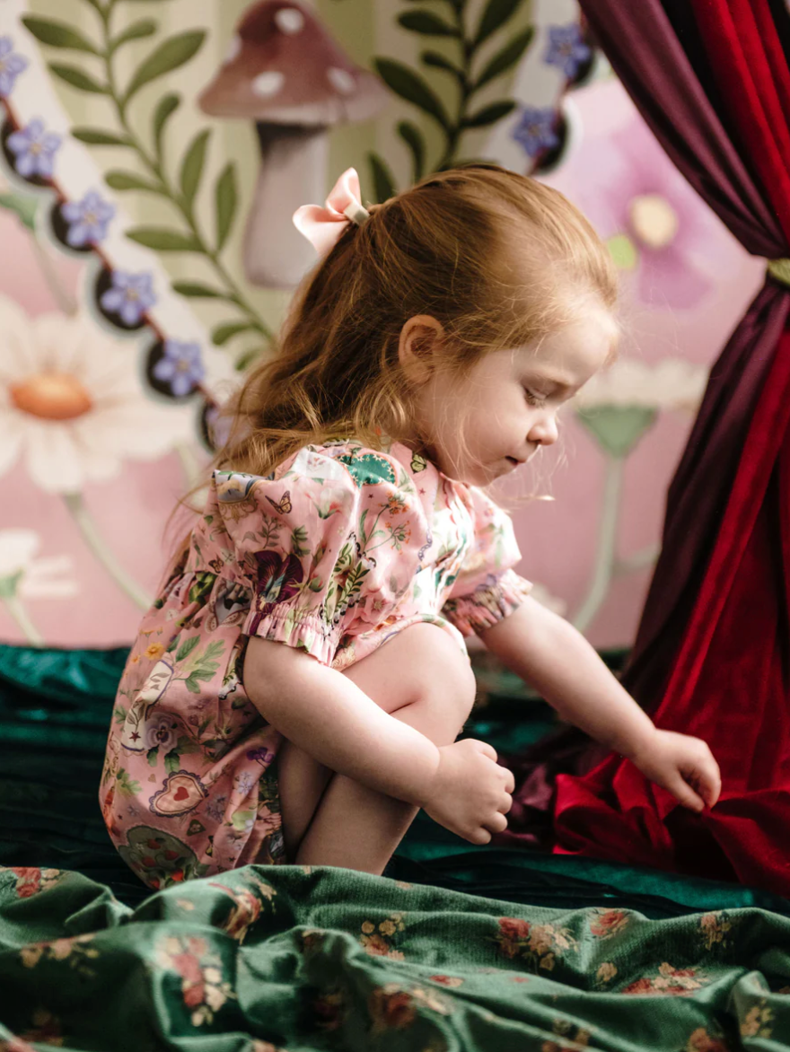 FLEUR HARRIS 'All My Hearts' Mimi Romper - Parfait Pink