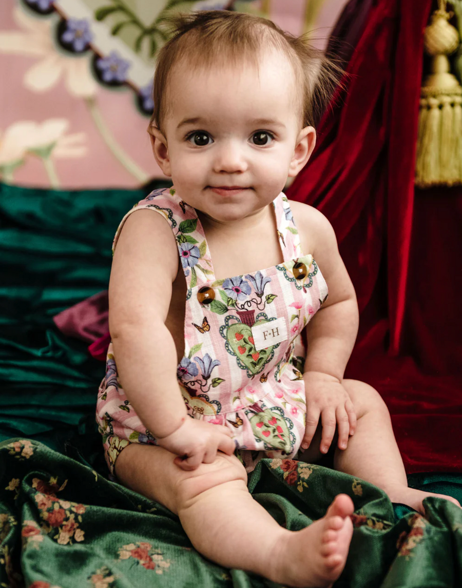 FLEUR HARRIS 'Hearts' Lulu Shortall - Pink Stripe