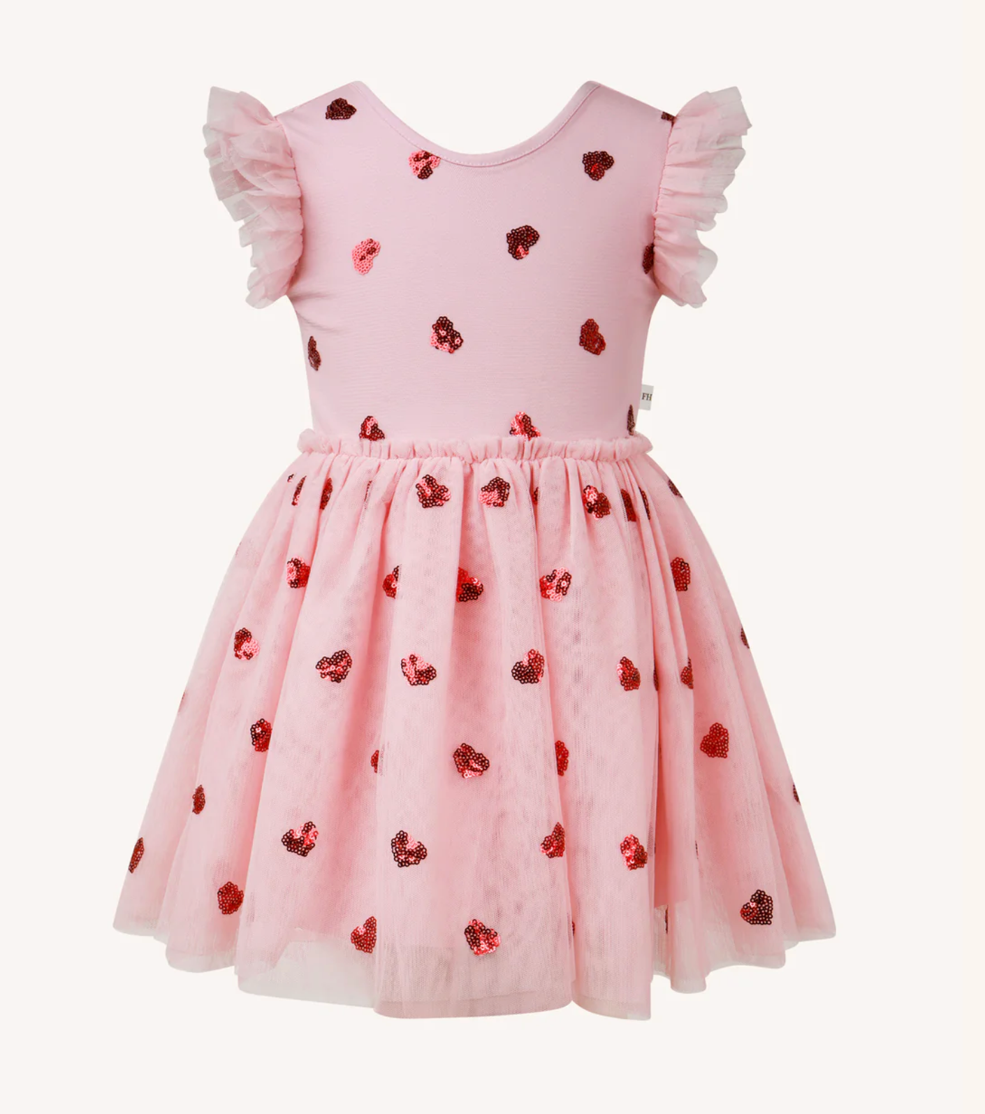 FLEUR HARRIS 'Hearts' Tutu Dress - Strawberry Cream