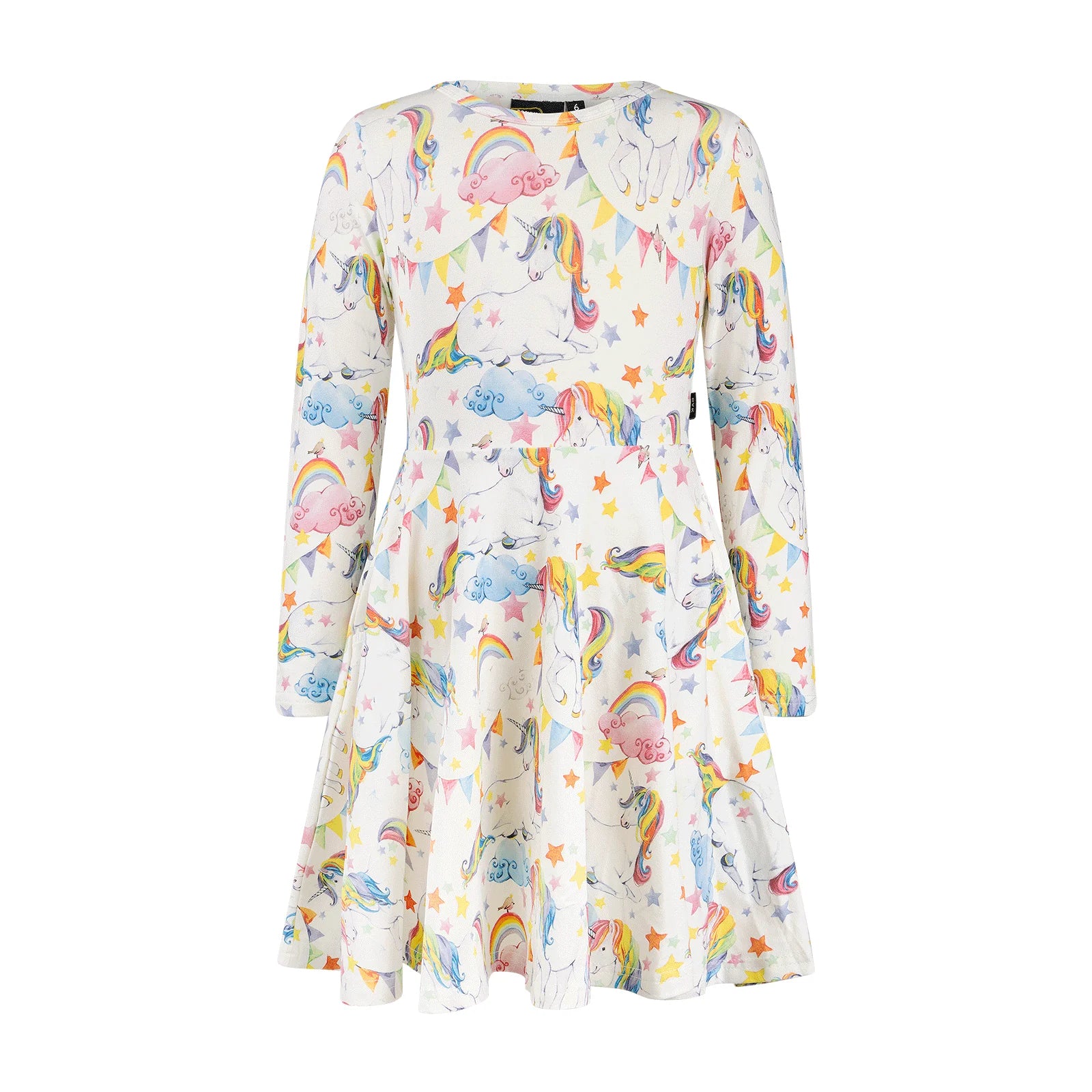 Unicorn Flags Long Sleeve Dress