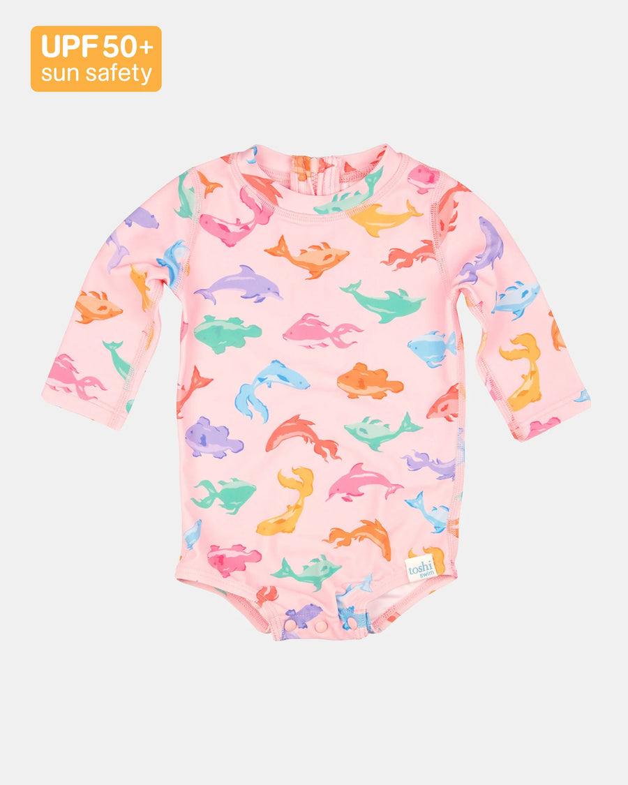 TOSHI Swim Baby Onesie - Dishy Fishy