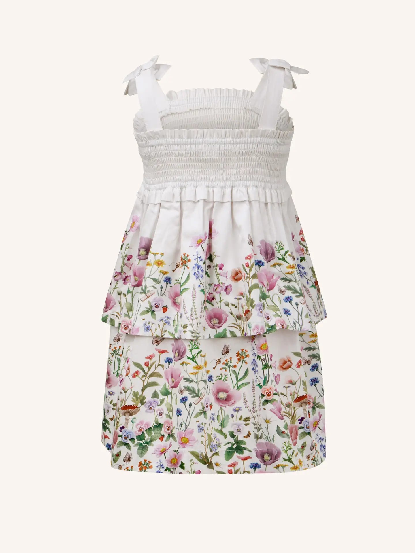 FLEUR HARRIS Lattice Dress - Snow