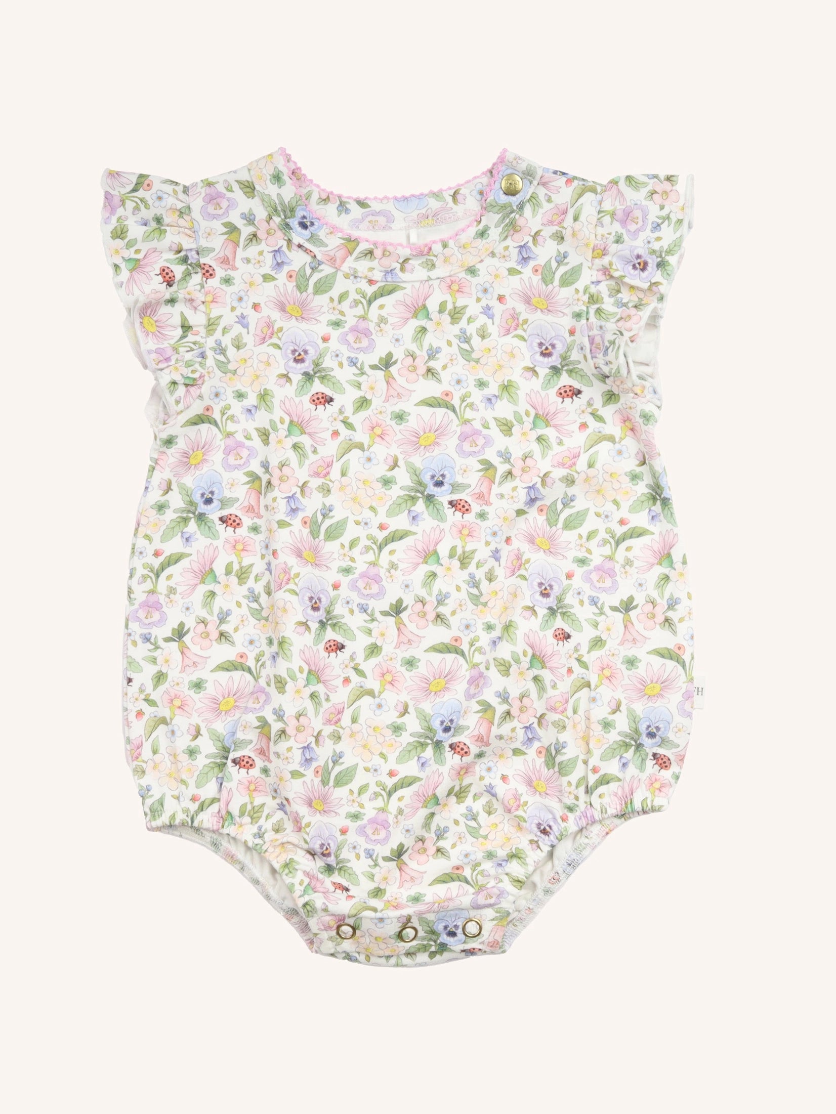 Fleur Harris Sweet Bubble Romper - Snow