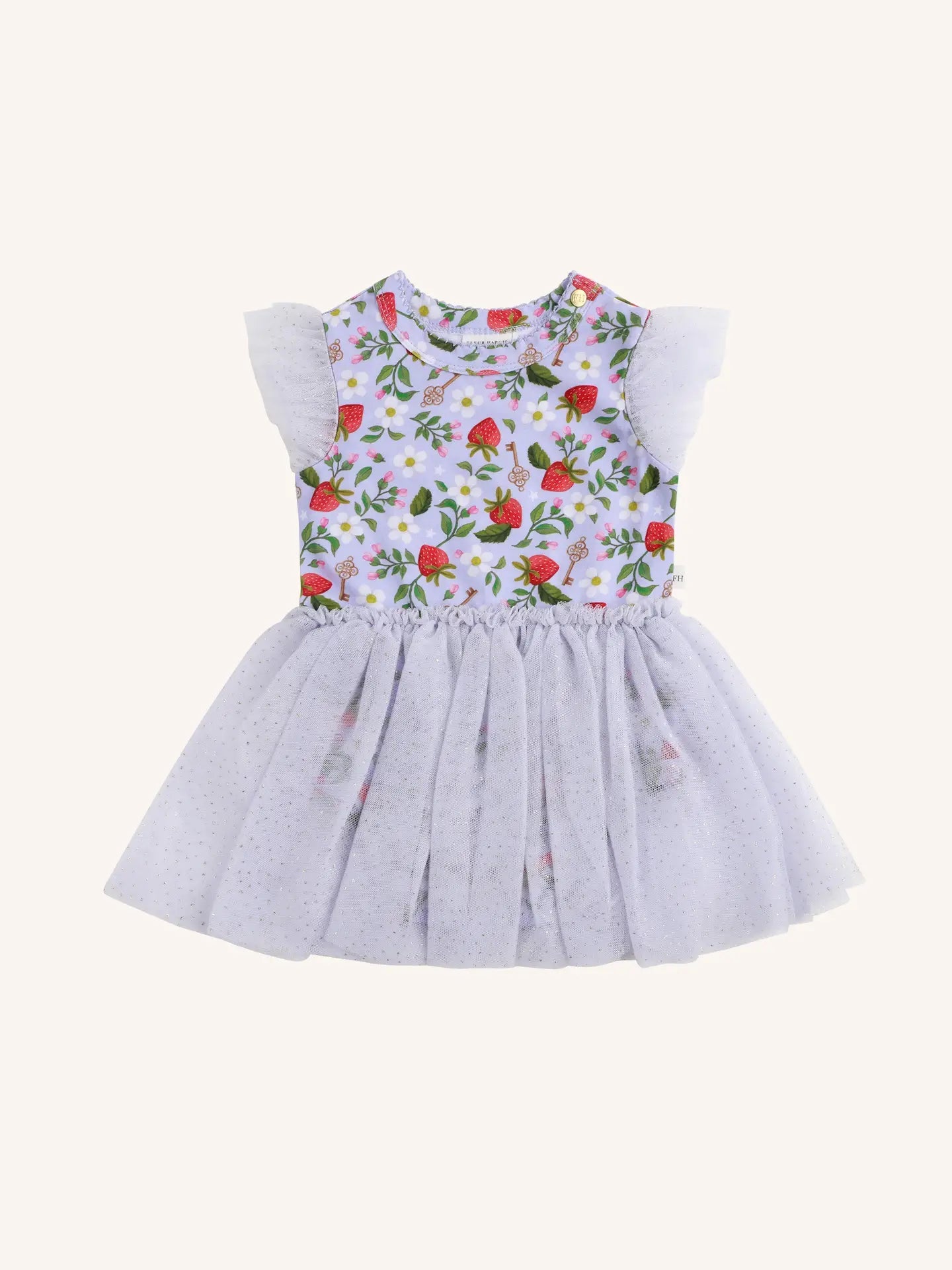 FLEUR HARRIS 'All My Hearts' Dreamy Tutu Bodysuit Dress - Violet