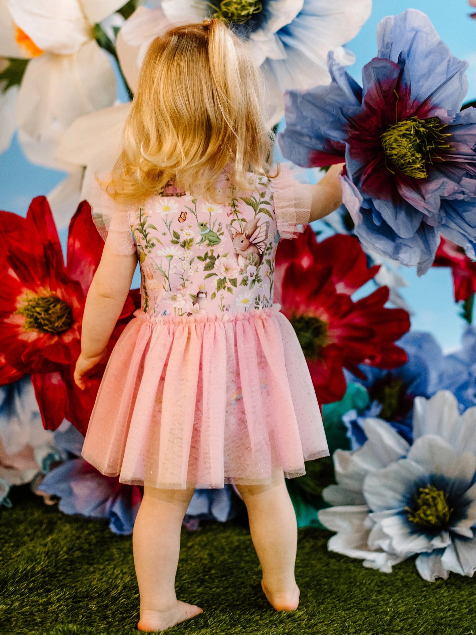 Fleur Harris Dreamy Tutu Bodysuit Dress - Pink Lavender