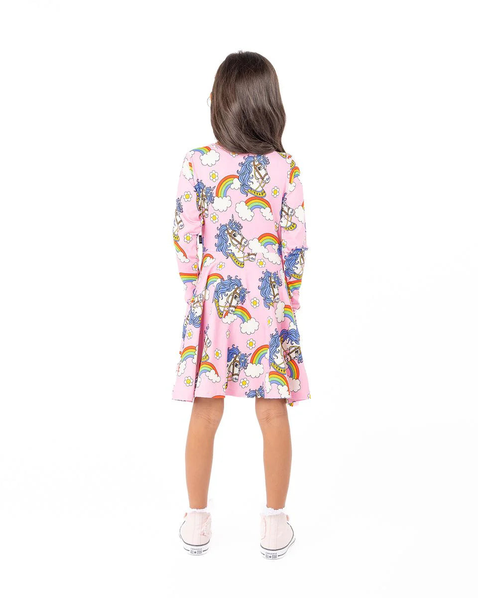 Unicorn Daisy Long Sleeve Dress