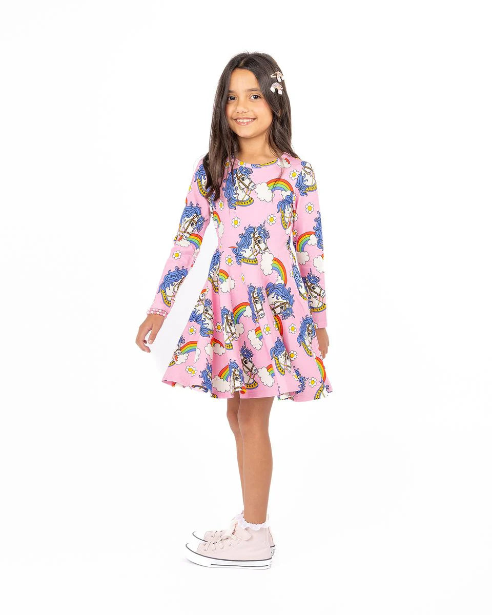 Unicorn Daisy Long Sleeve Dress