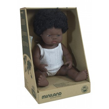 MINILAND 38cm Doll African Girl