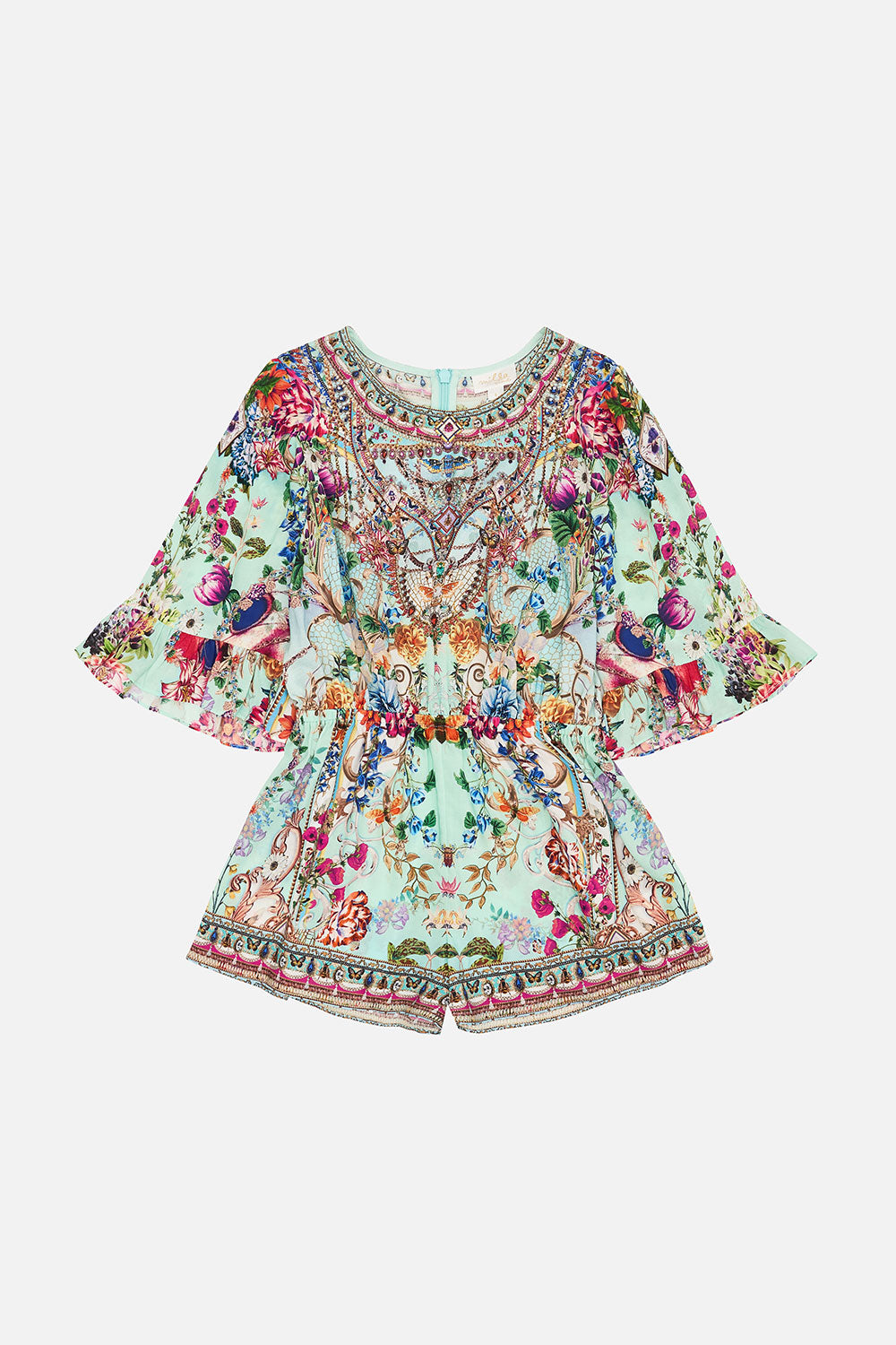 CAMILLA Playsuit with frill sleeve