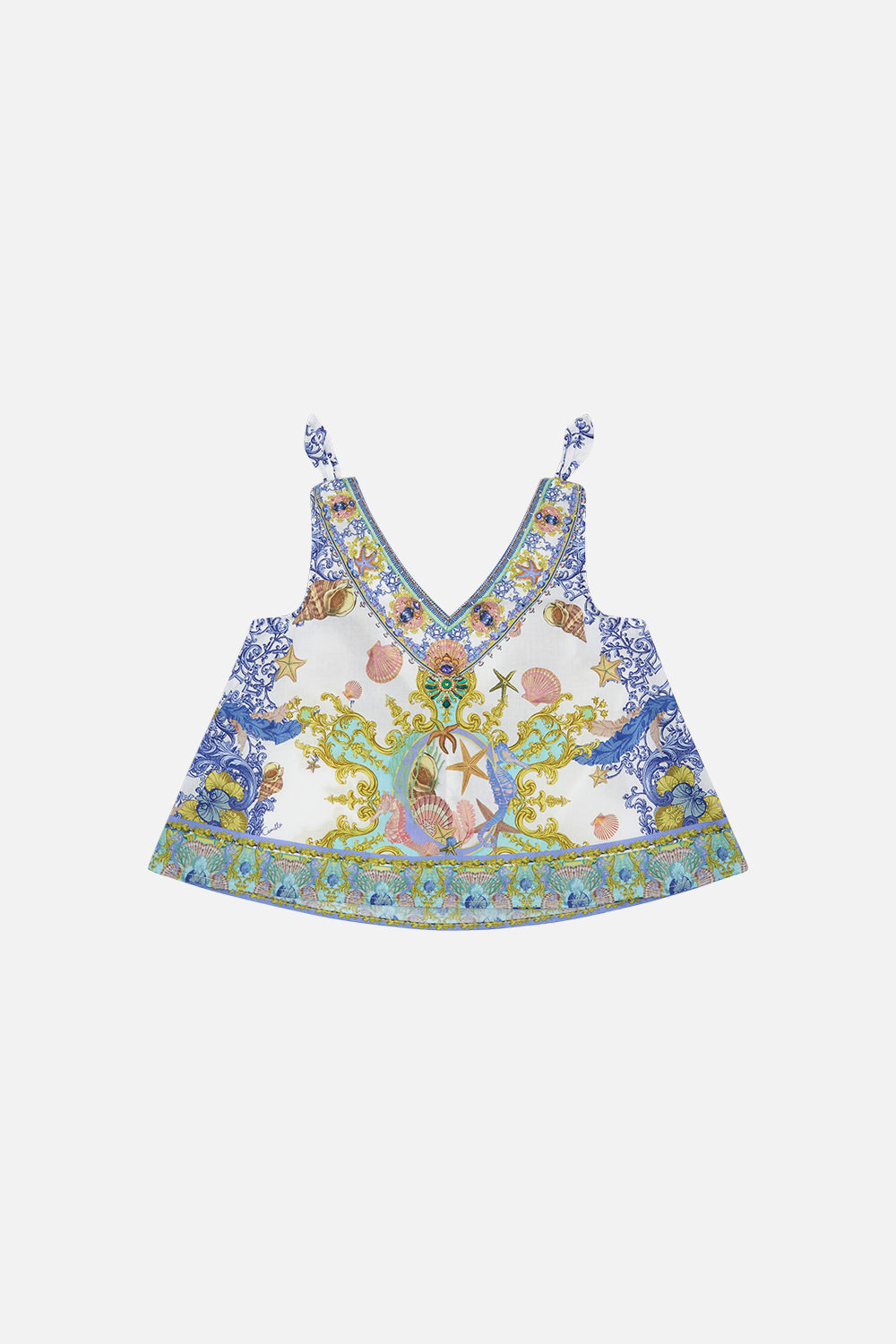 CAMILLA Star of the sea - Tie shoulder top