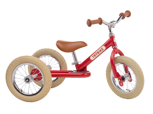 TRYBIKE Trike and Balance Bike - Red