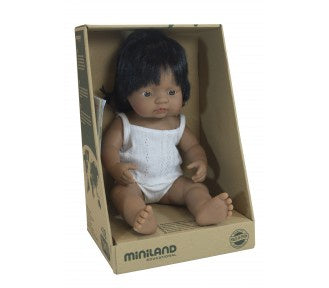 MINILAND 38cm Doll Hispanic Girl
